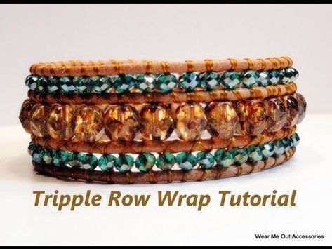 Leather Bracelet Tutorial, Wrap Bracelet Tutorial, Wrap Armband, Friend Bracelet, Beaded Leather Wraps, Micro Macramé, Wrap Bracelets, Homemade Jewelry, Beaded Wraps