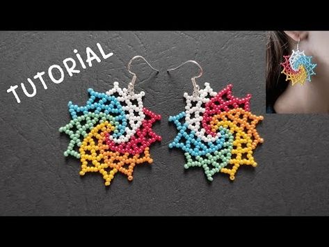 how to make huichol beaded earrings, Easy tutorial of huichol beaded earrings - YouTube Huichol Beading Pattern, Huichol Beading Tutorials, Huichol Pattern Tutorials, Seed Bead Earring Tutorial, Beaded Earrings Easy, Earring Making Tutorials, Bead Rainbow, Huichol Pattern, Seed Beads Diy