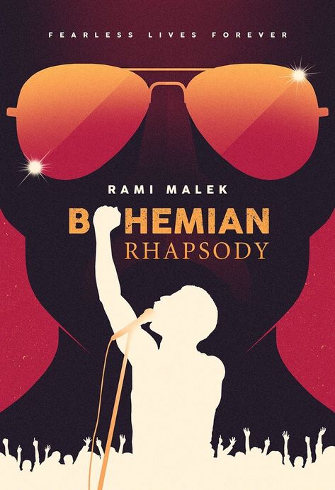 Bohemian Rhapsody movie poster Queen Poster, Rami Malek, Movie Poster Wall, Queen Freddie Mercury, Queen Band, Killer Queen, Alternative Movie Posters, Movie Wallpapers, Bohemian Rhapsody