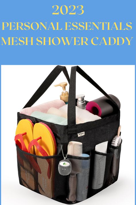 Dorm Essentials, College Essentials, Apartment Essentials, Home Essentials, Travel Essentials, Personal Essentials - famichan Mesh Shower Caddy Portable, Dorm Room Essentials for College Students, Large Capacity with 8 Pockets Shower Bag for Camping,Swimming,Gym,Travel. Small Space Storage, Wall Pantry ideas, Small House Solutions, Secret Hiding Places. *As an Amazon Associate I earn from qualifying purchases. Wall Pantry, Essentials For College, Bathroom Bag, Shower Bag, Bag For Camping, Swim Gym, Secret Hiding Places, Pantry Wall, Caddy Bag