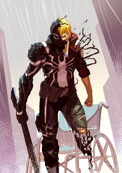 Flash Thompson aka Agent  Venom Flash Thompson, Spiderman Fanart, Agent Venom, All Spiderman, Symbiotes Marvel, Marvel Fanart, Venom Art, Spiderman Artwork, Marvel Artwork