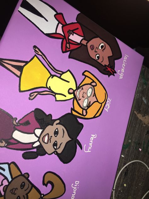 The Proud Family Painting, Penny Proud Painting, Proud Family Paintings, Painting Cartoon, Proud Family, Cartoon Edits, Easy Canvas, Family Painting, Easy Canvas Art