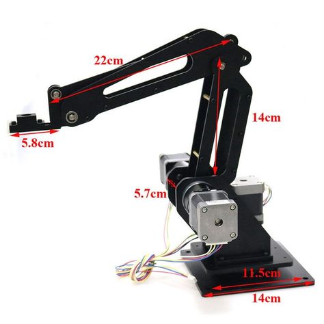 Using Arduino to Design 3 Dof Robot Arm for 3d Printer, Writing, and Laser Engraving 3d Printed Robot, Industrial Robotic Arm, Arduino Cnc, Arduino Robot, Arm Drawing, Robotic Automation, Industrial Robots, Mechanical Engineering Design, Robotics Projects