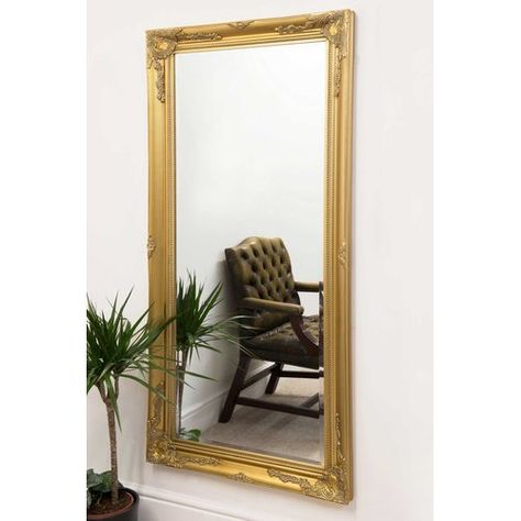 Gold Full Length Mirror, Full Length Mirror Gold, Extra Large Wall Mirrors, Gold Floor Mirror, Oversized Floor Mirror, Mirror Full Length, Mirror Wedding, Gold Floor, Overmantle Mirror