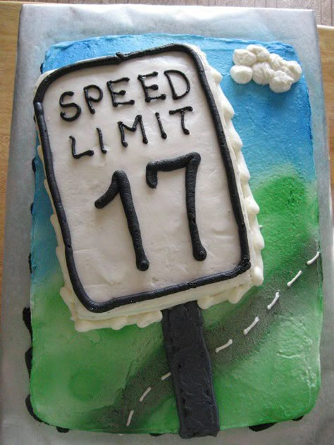 17th Birthday Cake for teenager with driving license — Beth J. Noël 17th Birthday Ideas Boy, 17th Birthday Cake Boy, Boys Birthday Cakes Easy, Dessert Crafts, Birthday Cake For Teens, Cakes For Teenagers, 17th Birthday Cake, 17. Geburtstag, Boy 16th Birthday