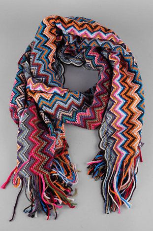 Crochet Zig Zag, Zig Zag Scarf, Zig Zag Crochet, Missoni Scarf, Crafts Crochet, Stash Buster, Crochet Shawls, Scarf Crochet Pattern, Crochet Cowl