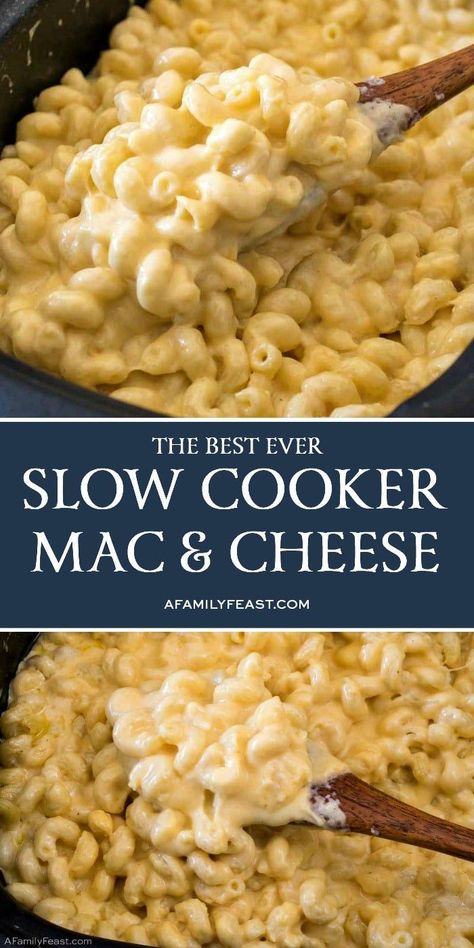 Crockpot Velveeta Mac And Cheese, Slow Cooker Macaroni And Cheese Recipe, Slow Cooker Mac Cheese, Slow Cooker Mac And Cheese, Crockpot Mac N Cheese Recipe, Crockpot Mac And Cheese, Slow Cooker Pasta, Mac Cheese Recipes, Dump Meals