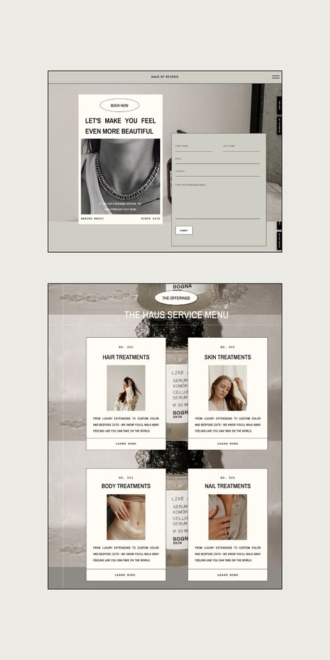 Showit Website Template Feature: Introducing Haus of Reverie - hoxtonlane.com Chic Website Design, Editorial Website Design, Minimal Editorial, Photographers Studio, Editorial Website, Luxury Editorial, Website Design Templates, Salon Owner, Showit Template