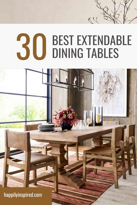 Dining Room Tables For 10-12, Expandable Kitchen Tables, Tables For 10 People, Dining Room Table 10 Seats, Rectangle Extendable Dining Table, Extendable Farmhouse Dining Table, Solid Wood Extendable Dining Table, Expandable Farmhouse Table, Dining Table With Extensions