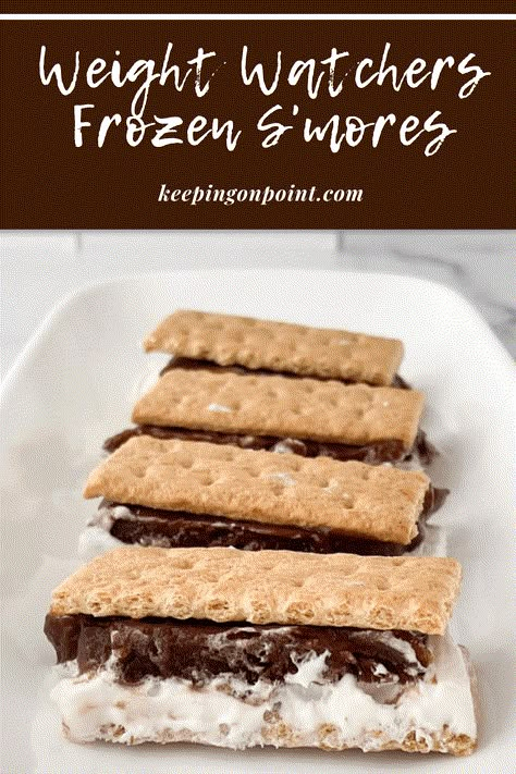 Frozen S’mores – Weight Watchers Frozen Smores, Weight Watchers Food Points, Weight Watchers Meals Dinner, Weight Watchers Dessert, Weight Watchers Plan, Weight Watcher Desserts, Weight Watchers Meal Plans, Weight Watcher Meals, Weight Watchers Snacks