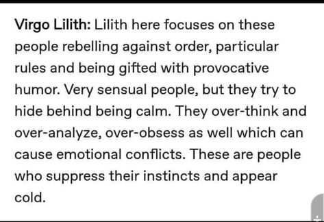 Lilith Astrology, Venus In Gemini, Black Moon Lilith, Virgo Traits, Planet Signs, Pagan Gods, Birth Chart Astrology, Astrology Virgo, Learn Astrology