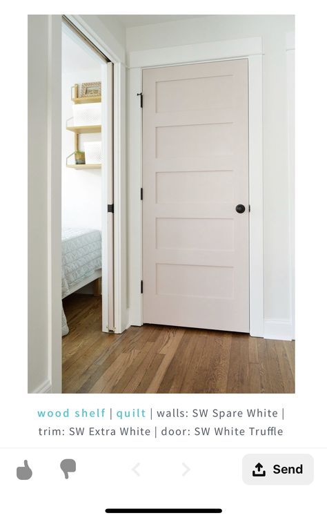 Sherwin Williams “white truffle” Sherwin Williams White Truffle, Sherwin Williams White, Pink Paint Colors, House Color Palettes, Favorite Paint Colors, White Truffle, Favorite Paint, Big Girl Rooms, Bedroom Paint