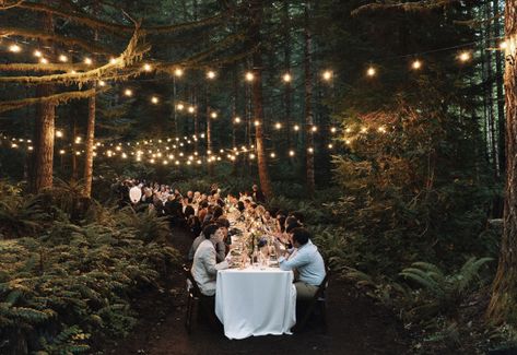 Oregon Forest, Washington Wedding Venues, Wedding Venues Oregon, Woodland House, Cabin Wedding, Woodsy Wedding, Table Lights, Washington Weddings, The Woodlands