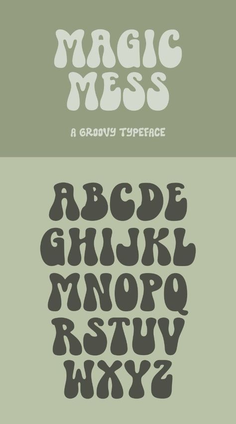 Alphabet Ideas Design, Logo Book Design, Groovy Typeface, Autumn Font, Slogan Design Ideas, Groovy Lettering, Cool Fonts Alphabet, Fonts Ideas, Fonts Modern