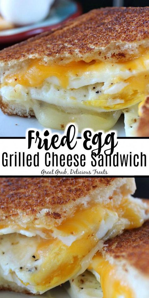 Fried Egg Grilled Cheese Sandwich is a delicious breakfast sandwich with eggs, cheese all done like a grilled cheese sandwich. #eggsandwich #brunchrecipe #grilledcheesesandwiches #easybreakfastrecipes #greatgrubdelicioustreats #DIYSandwichBarIdeas Baked Chicken Katsu Recipe, Egg Grilled Cheese Sandwich, Chicken Katsu Recipes, Perfect Fried Egg, Fried Egg Sandwich, The Boiled Egg Diet, Egg Grill, Pita Pockets, Texas Toast