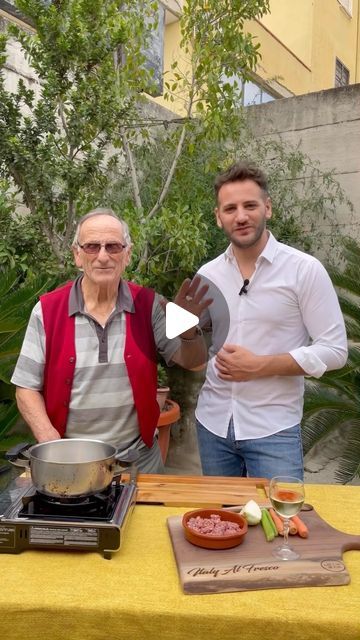 Elpidio Di Franco / Italy, Food 🍝 & Culture 🇮🇹 on Instagram: "::::::::::::::::
Nonno Carlo is back to show us how to make a proper Ragù alla Bolognese! Did you know that in Italy we use tagliatelle and not spaghetti with Bolognese sauce?! Watch the video if you want to know why! 🤗 Buon Appetito! 

::::::::::::
#bolognese #bolognesesauce #spaghettibolognese #tagliatelleallabolognese #italianrecipes #italiancuisine #italianfood #authenticitalianfood #nonno #cookingwithnonno #cookingwithlove #cookingisfun #outdoorcooking #alfresco #italy_alfresco #growingupitalian" Bolognese Sauce, Italy Food, Spaghetti Bolognese, Italian Recipes Authentic, Food Culture, Show Us, Outdoor Cooking, Pasta Dishes, Italian Recipes