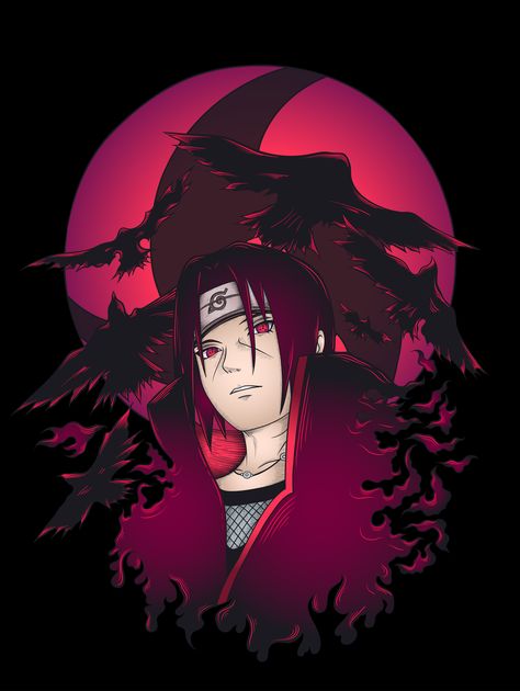 Itachi Hoodie Design, Itachi Uchiha T Shirt Design, Itachi Tshirt Design, Naruto T Shirt Design Ideas, Itachi Logo, Anime Design For Shirt, Anime Speech, Itachi Design, Itachi Tattoo