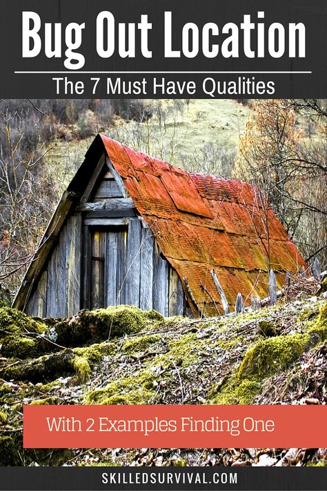 Not all bug out locations are created equal. Some are better than others. The best ones have all 7 of these must have qualities... BONUS: I also show you 2 step by step examples how to go about finding one of these best bug out locations. Bug Out Location, Doomsday Prepping, Survival Shelter, Prepper Survival, Emergency Prepping, Bug Out Bag, Wilderness Survival, Off Grid Living, Survival Prepping