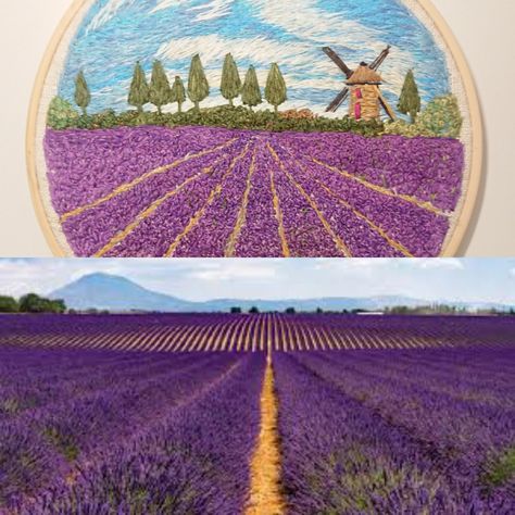 Lavender Fields France, Provence Landscape, Provence Interior, Provencal Decor, Lavender Decor, Purple Home Decor, Knitting Crafts, French Gifts, Provence Style