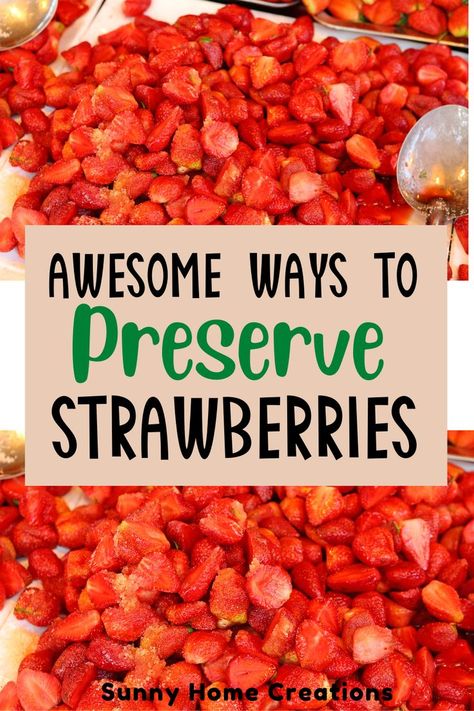 How To Preserve Strawberries, Preserve Strawberries, Strawberry Vinegar, Homemade Strawberry Jam, Strawberry Preserves, Canning And Preserving, The Homestead, Strawberry Jam, How To Make Homemade