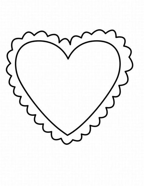 Valentine Heart Coloring Page Valentine Heart Pictures, Printable Valentines Coloring Pages, Simple Tats, Shape Coloring Pages, Valentines Day Coloring Page, Valentine Coloring Pages, Heart Coloring Pages, Love Coloring Pages, Valentines Day Coloring