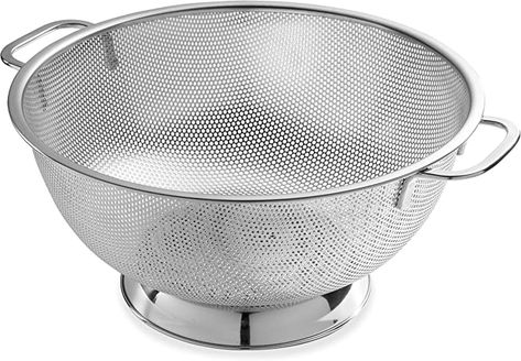 Amazon.com: Bellemain Metal Colander with Handle - Pasta, Spaghetti, Berry, Fruit, Vegetable, Kitchen Food Strainer Basket - 18/8 Stainless Steel Colander Bowl - Pot Drainer for Cooking, Sifter Strainer, 5 Qt: Home & Kitchen Pasta Spaghetti, Kitchen Strainer, Food Strainer, Berry Fruit, Spaghetti Pasta, Rv Parts And Accessories, Kitchen Food, Kitchen Utensils Gadgets, Food Service Equipment