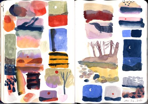 Color Journal, Sketchbook Spreads, Framing Art, Sketchbook Layout, Automatic Drawing, Coloring Journal, The Sketchbook, Desktop Wallpaper Art, Sketchbook Art Journal