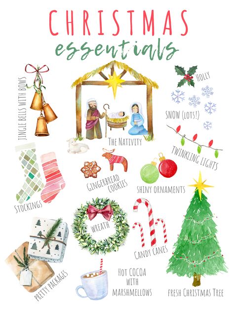 Christmas Essentials, Inspirational Printables, Fresh Christmas Trees, Christmas Printable, Winter Diy, Celebrate Christmas, Christmas Vacation, Fun Christmas, Holiday Decorating