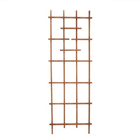 Panacea 82426 72" Brown Wood Ladder Trellis Porch Trellis, Climbing Flowering Vines, Ladder Trellis, Craftsman Porch, Wood Trellis, Planter Trellis, Climbing Flowers, Hardware Cloth, Wood Ladder