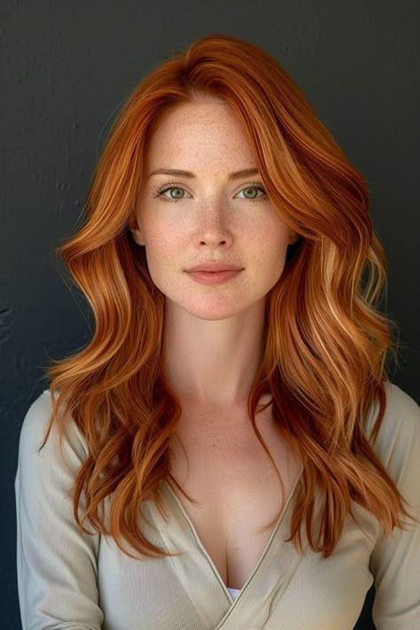 Medium Long Haircuts, Red Blonde Hair, Extension Hair, Red Haired Beauty, Red Hair Woman, Dark Red Hair, Beautiful Red Hair, Copper Hair Color, Chique Outfits