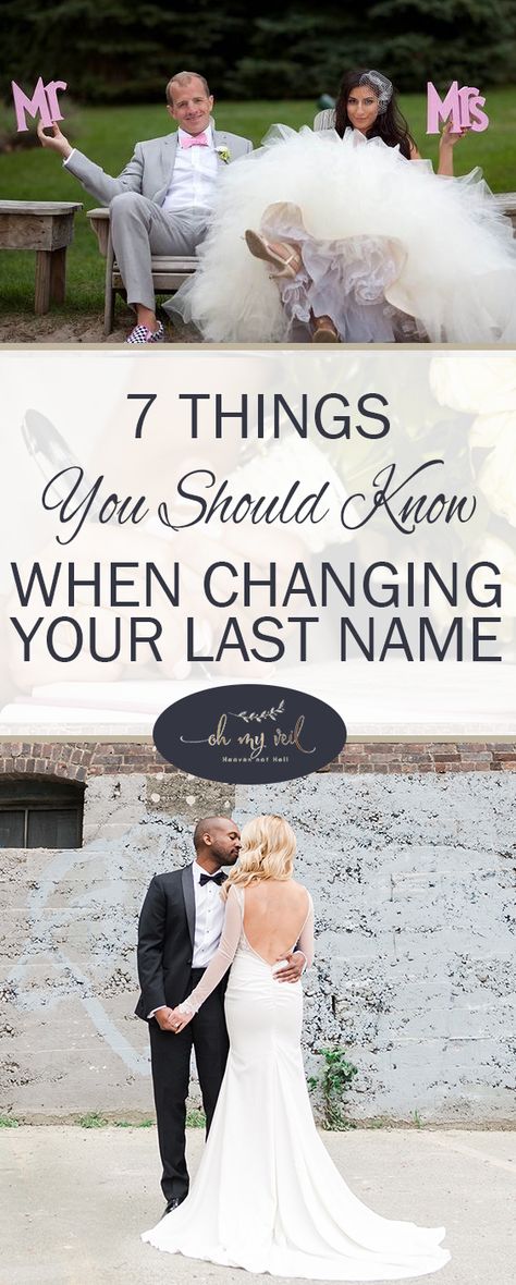 7 Things You Should Know When Changing Your Last Name ~ Oh My Veil Name Change Party Ideas, Changing Last Name, Changing Your Last Name, Summer Wedding Favors, Wedding Workout, Have Patience, Process Of Change, After The Wedding, Last Names