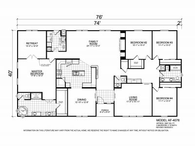 Triple Wide Mobile Homes, Manufactured Homes Floor Plans, Modular Home Plans, Mobile Home Floor Plans, Manufactured Homes For Sale, Manufactured Home Remodel, Property Renovation, Building Plans House, Floor Plan 4 Bedroom