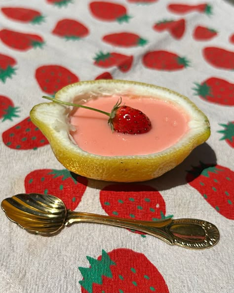 Strawberry Lemon Posset 🍓 — cooking with rel Lemon Strawberry Recipes, Desert Finger Foods, Strawberry Posset, Lemon And Strawberry, Strawberry Lemon Posset Recipe, Strawberry Lemon Posset, Lemon Posset, Strawberry Shortcake Lemon, Lemon Strawberry Sorbet