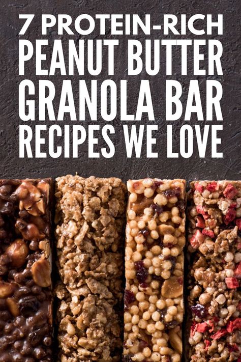 High Protein Granola Bar Recipe, Protein Granola Bars Homemade, Protein Granola Bar Recipe, Crunchy Recipes, Peanut Butter Granola Bar Recipe, Granola Bar Recipes, Easy Homemade Granola Bars, High Protein Granola, Bars Recipes Healthy