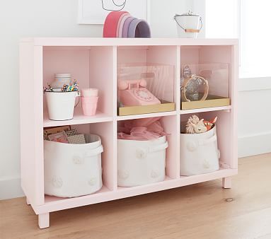 Horizontal Cubby Bookcase | Pottery Barn Kids Pottery Barn Nursery, Storage Cubby, Big Girl Bedrooms, Study Furniture, Storing Books, Cubby Storage, Kids Bookcase, Nursery Storage, Playroom Furniture