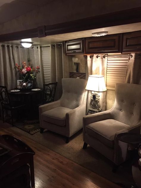 Rv Transformation, Travel Vehicles, A Frame Camper, Rv Living Room, Cozy Camper, Rv Decorating, Travel Trailer Decor, La Living, Rv Redo