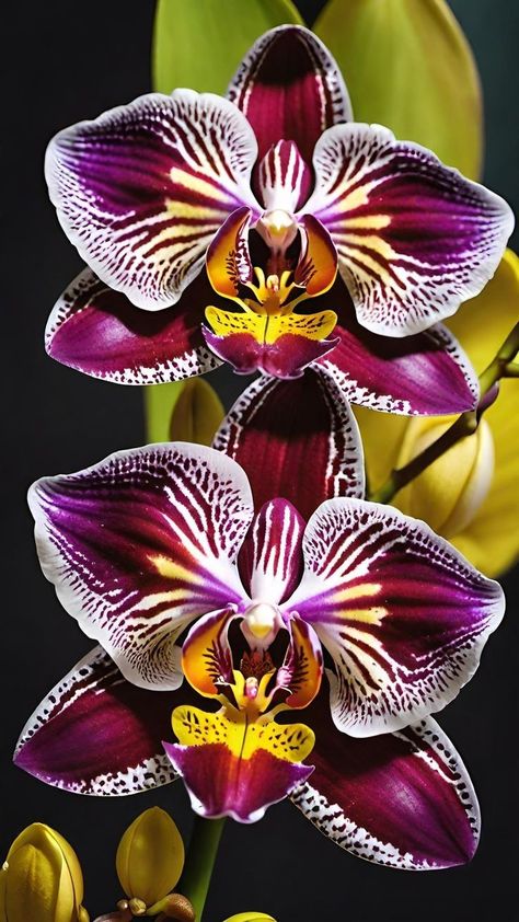 Iris Flowers Garden, Orchid Photography, Orchid Planters, Very Beautiful Flowers, Painting References, Large Flower Arrangements, Exotic Orchids, Digital Creator, Unusual Flowers