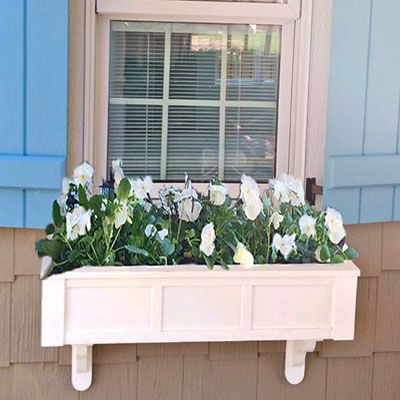 Wrought Iron Window Boxes, Window Box Brackets, Cape Cod Style Home, Mission Style Homes, Corner Trim, Cape Cod Style House, Board And Batten Shutters, Window Box Flowers, Cape Cod Style