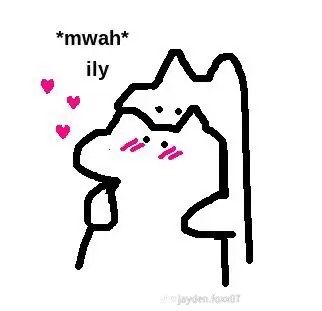 Cat Doodle, I Love My Girlfriend, Cute Messages, Silly Images, Love My Boyfriend, Follow My Instagram, Lovey Dovey, Reaction Images, Wholesome Memes