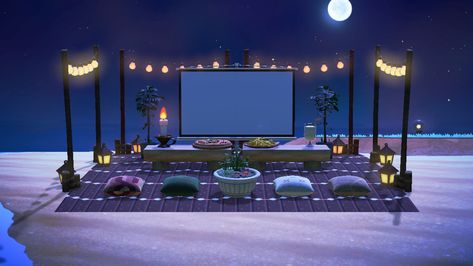 Cinema Idea, Metal Cabinets, Finished Basement Ideas, Animal Crossing 3ds, Space Animals, Outdoor Cinema, Animal Crossing Guide, Spotted Animals, Island Theme