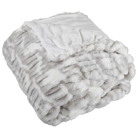 A plush faux fur front and back make this big throw blanket soft to the touch for maximum comfort during naps and ideal for layering with other bedding.Click this BED & BATH GUIDE to find the perfect fit and more! A plush faux fur front and back make this big throw blanket soft to the touch for maximum comfort during naps and ideal for layering with other bedding.Click this BED & BATH GUIDE to find the perfect fit and more! FEATURES 60" x 80" Neutral tones that complement most styles to update y Unisex Bedroom, White Faux Fur Throw, Queen Blanket, Faux Fur Throw Blanket, Room Setting, Faux Fur Blanket, Fur Throw Blanket, Gray Tones, Fur Blanket