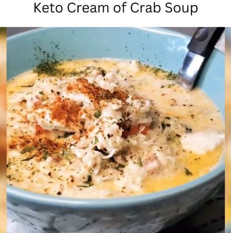 Cream Of Crab Soup Recipe, Creamy Crab Soup, Crab Chowder Recipes, Cream Of Crab, Crab Bisque Recipe, Crab Soup Recipes, Crab Bisque, Pea And Ham Soup, Creamy Crab