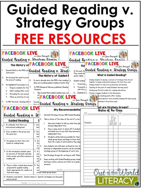 Ever wonder the difference between guided reading and strategy groups? Check out this free resource to learn all about it! Strategy Groups Reading, Special Education Classroom Organization, Guided Reading Strategies, Deanna Jump, Reading Strategy, Guided Reading Lessons, Small Group Reading, Second Semester, Third Grade Reading