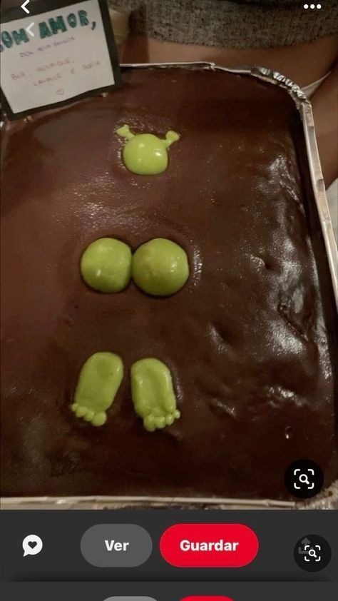 Shrek Cake, Torte Creative, Shrek Party, Ugly Cakes, Funny Birthday Cakes, Cute Baking, Creative Birthday Cakes, Pretty Birthday Cakes, Cute Birthday Cakes