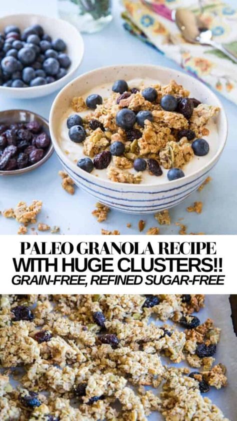 Paleo Granola Recipe, Paleo Granola, Granola Clusters, Healthy Granola, Simple Meals, Grain Free Granola, Granola Healthy, Granola Recipe, Star Food