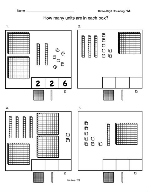 Base Ten Worksheets, Base 10 Blocks Printable Free, Capacity Worksheets, Base 10 Blocks, Place Value Worksheets, All About Me Preschool, Math Place Value, 1st Grade Math Worksheets, Base Ten