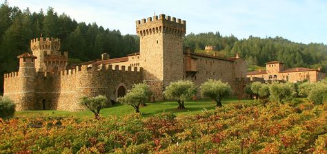 Castello di Amorosa is an medieval inspired Tuscan castle and winery in world famous Napa Valley. Explore our castle winery and enjoy a wine tasting. Castles In America, American Castles, Napa Wineries, Napa Valley Wineries, Castles To Visit, Old Castle, Napa Valley Wine, Wine Country California, Wine Travel