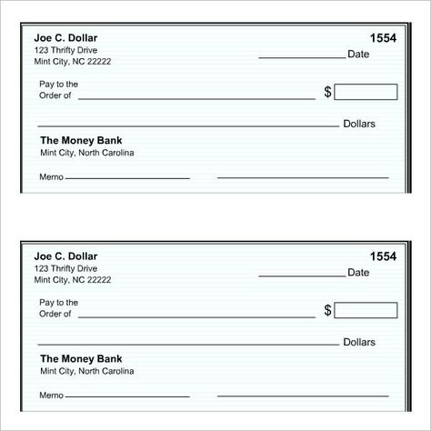 Customizable Blank Check Template (2) | PROFESSIONAL TEMPLATES Blank Check Template, Cheque Template, Blank Cheque, Cd Template, Check Template, Checkbook Register, Printable Checks, Attractive Background, Blank Check