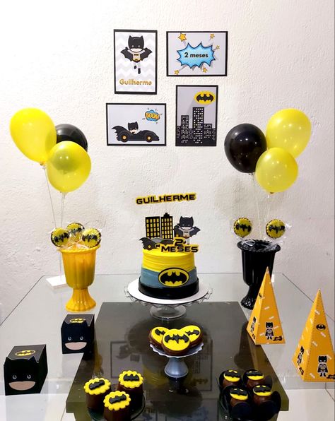 Batman Themed Birthday Party, Batman Birthday Party, Batman Party, Batman Birthday, Do Baby, Diy Birthday Decorations, Safari Birthday, Themed Birthday Party, Diy Birthday