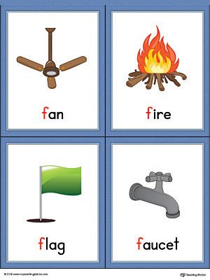 F Pictures Letter, Letter F Words And Pictures, Letter F Flashcards, F For, Letters Flashcards, Alphabet Word Wall Cards, Alphabet Word Wall, Jolly Phonics Activities, Color Worksheet